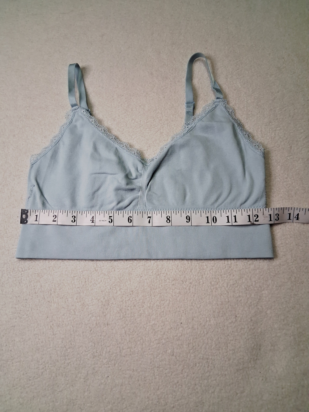 Light Blue Lace-Trim Bralette - Women Intimates - Picture 4 of 6
